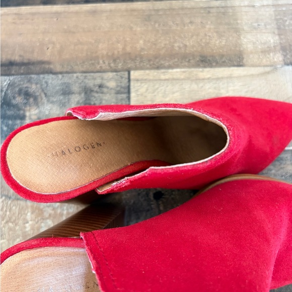 Red Suede Mules - Picture 6 of 6